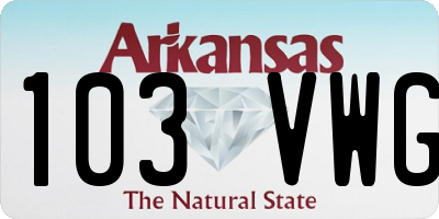 AR license plate 103VWG