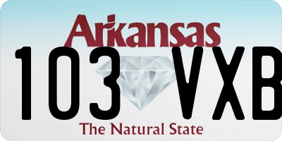 AR license plate 103VXB