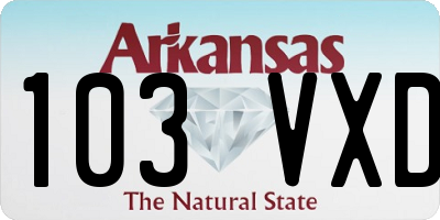 AR license plate 103VXD