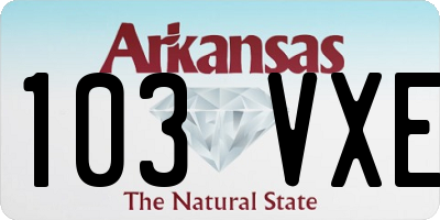 AR license plate 103VXE