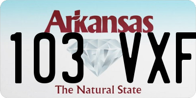 AR license plate 103VXF