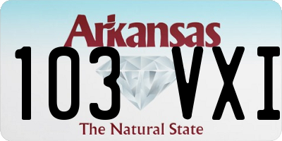 AR license plate 103VXI