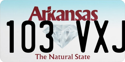 AR license plate 103VXJ