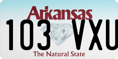 AR license plate 103VXU