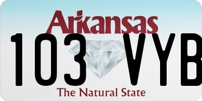 AR license plate 103VYB