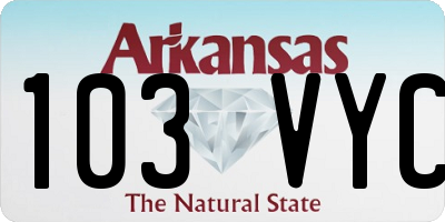 AR license plate 103VYC