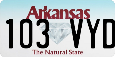 AR license plate 103VYD