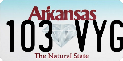 AR license plate 103VYG