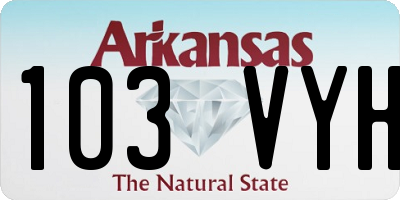 AR license plate 103VYH