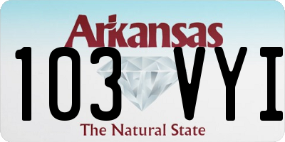 AR license plate 103VYI