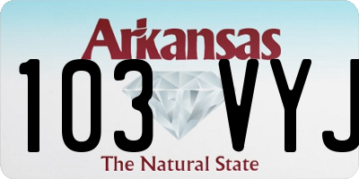 AR license plate 103VYJ