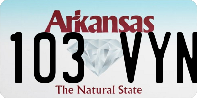 AR license plate 103VYN