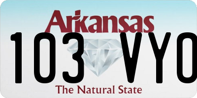AR license plate 103VYO