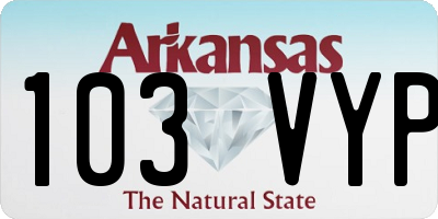 AR license plate 103VYP