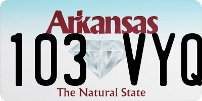 AR license plate 103VYQ