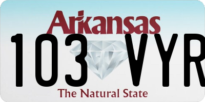 AR license plate 103VYR
