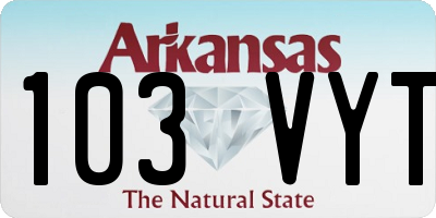 AR license plate 103VYT
