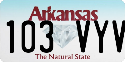 AR license plate 103VYV