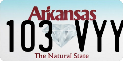 AR license plate 103VYY