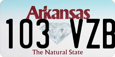 AR license plate 103VZB