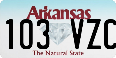 AR license plate 103VZC