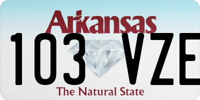 AR license plate 103VZE