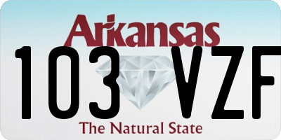 AR license plate 103VZF
