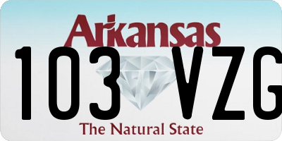 AR license plate 103VZG