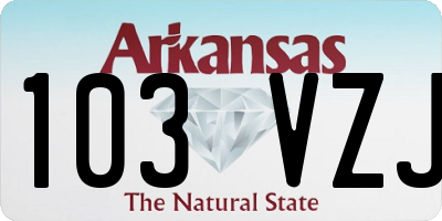 AR license plate 103VZJ