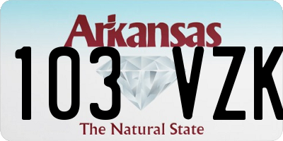 AR license plate 103VZK