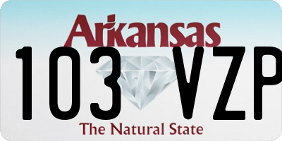 AR license plate 103VZP