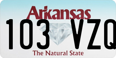 AR license plate 103VZQ