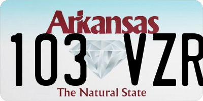AR license plate 103VZR
