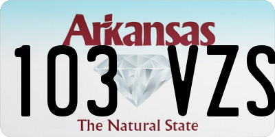 AR license plate 103VZS