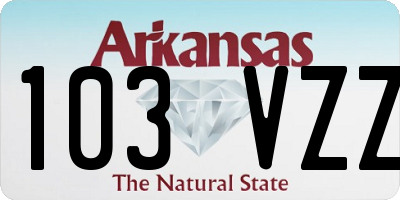 AR license plate 103VZZ