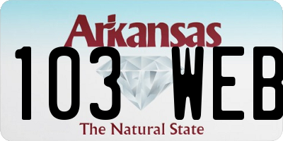 AR license plate 103WEB