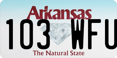 AR license plate 103WFU