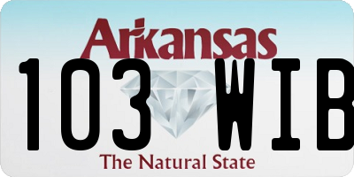 AR license plate 103WIB