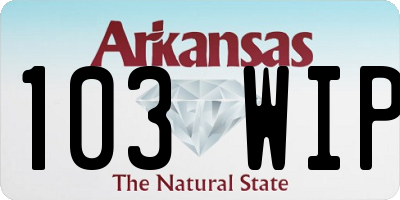 AR license plate 103WIP