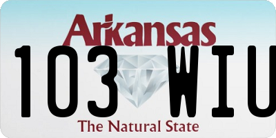 AR license plate 103WIU