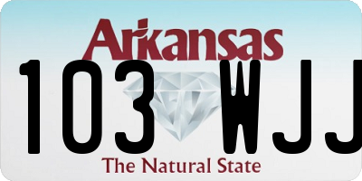 AR license plate 103WJJ