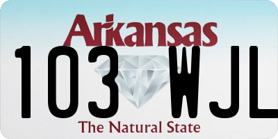 AR license plate 103WJL