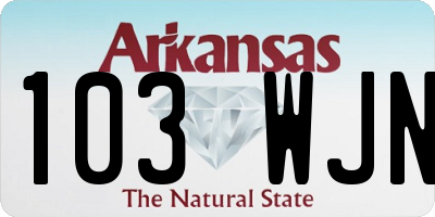 AR license plate 103WJN