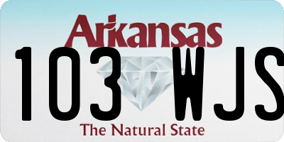 AR license plate 103WJS