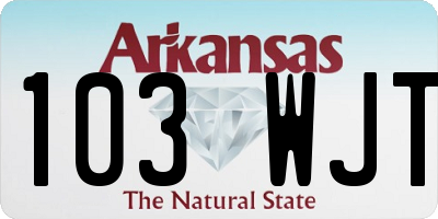 AR license plate 103WJT