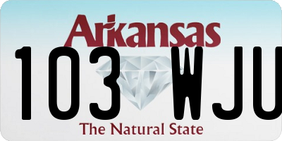AR license plate 103WJU