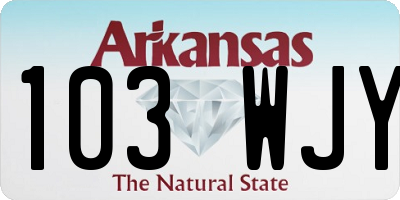 AR license plate 103WJY