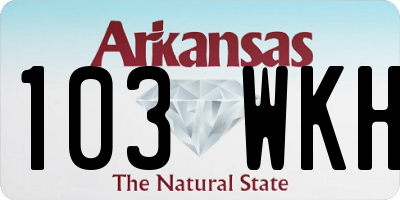 AR license plate 103WKH