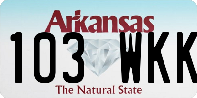 AR license plate 103WKK