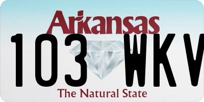 AR license plate 103WKV